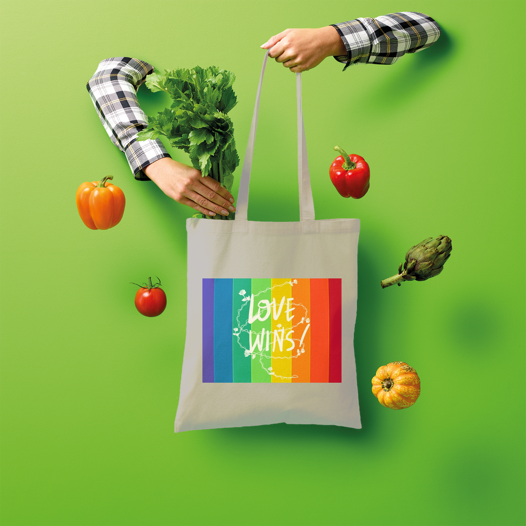 Love Wins Shopper Tote Bag - IAKAM