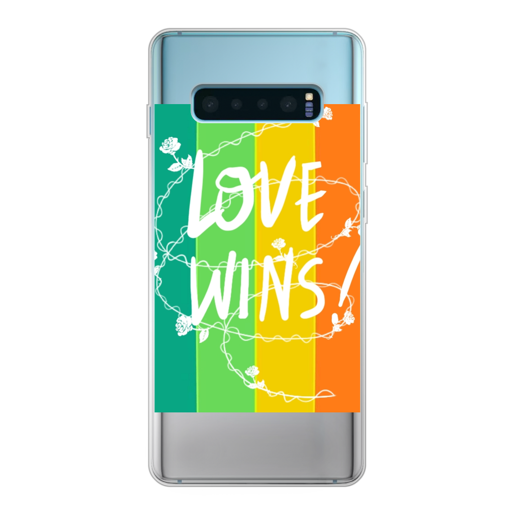 Love Wins Back Printed Transparent Soft Phone Case - IAKAM