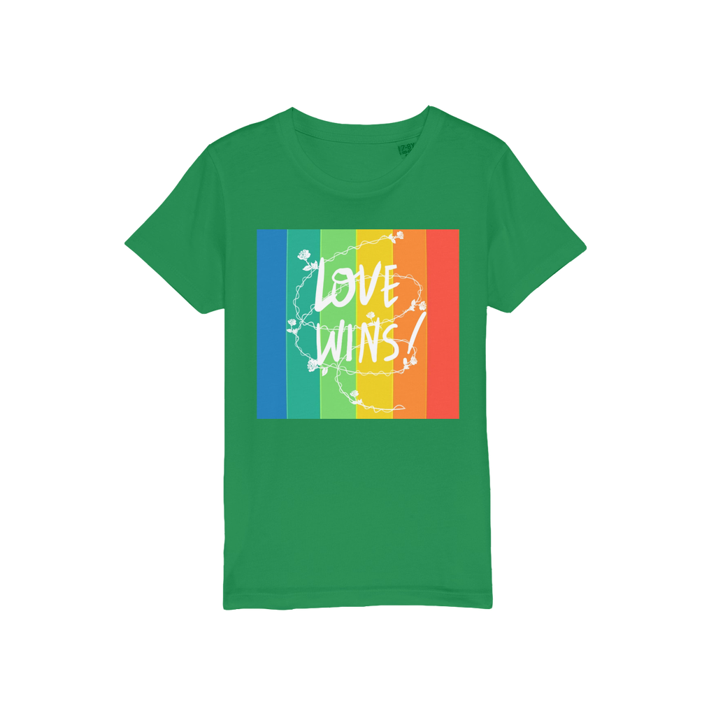 Love Wins Organic Jersey Kids T-Shirt - IAKAM