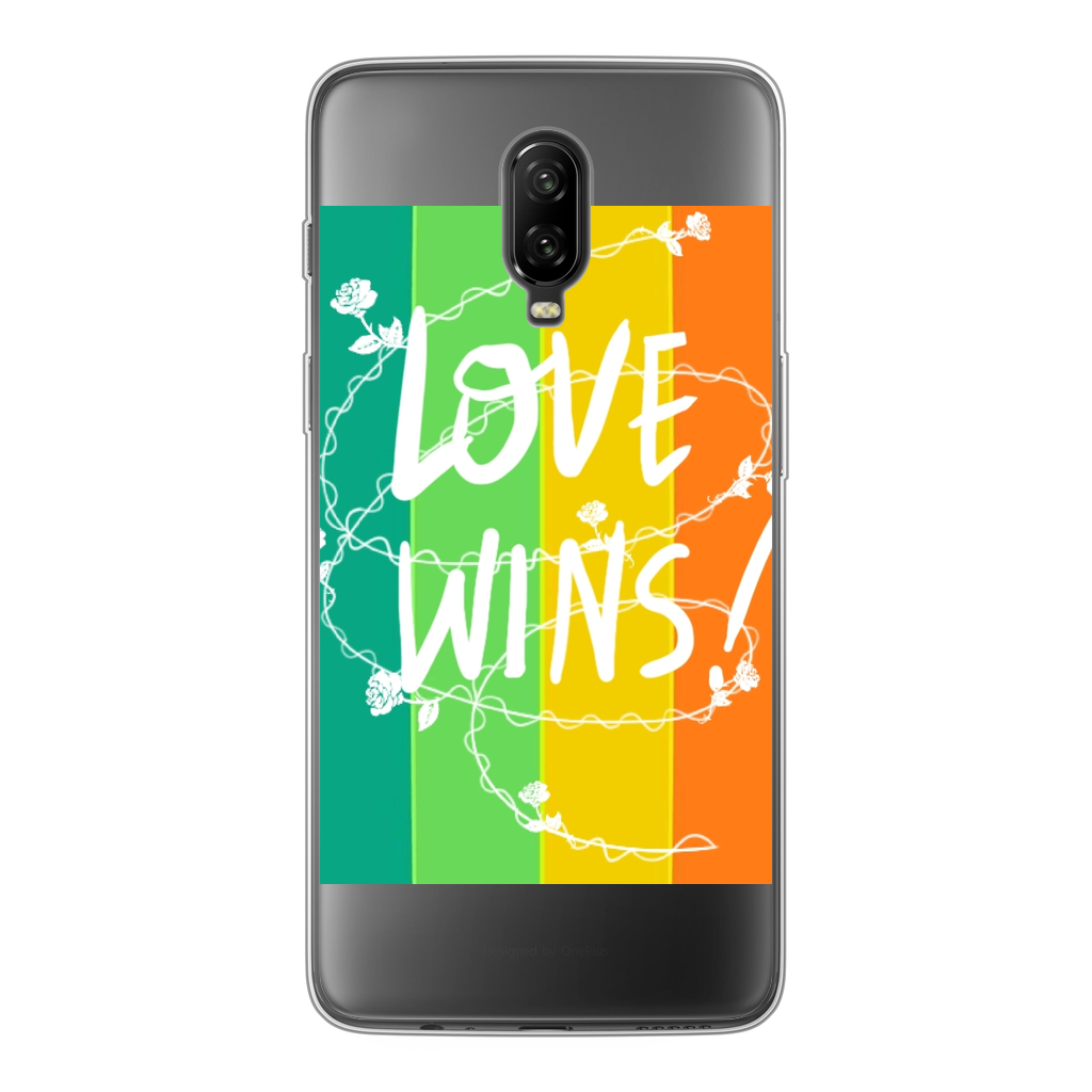 Love Wins Back Printed Transparent Soft Phone Case - IAKAM