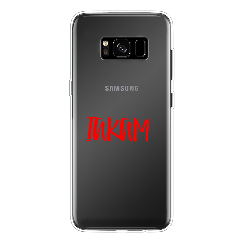 IAKAM Red Back Printed Transparent Soft Phone Case - IAKAM
