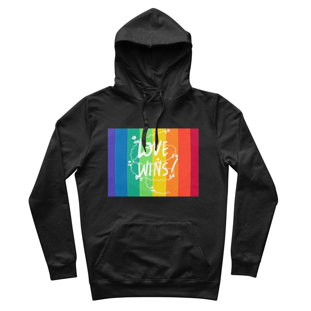 Love Wins 100% Organic Cotton Hoodie - IAKAM