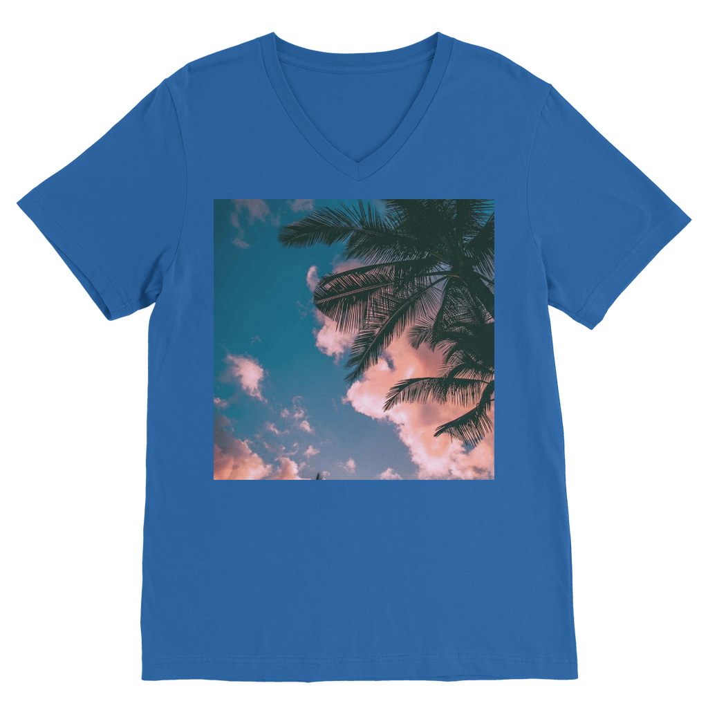 Tropical Premium V-Neck T-Shirt - IAKAM
