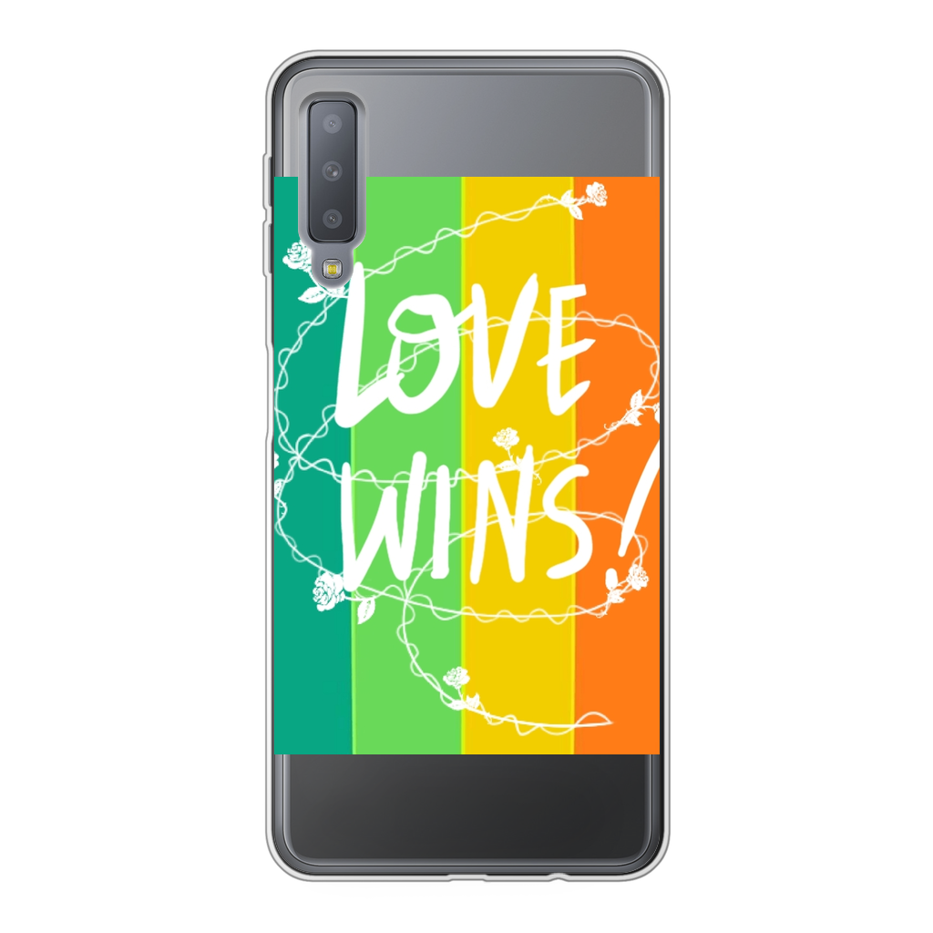 Love Wins Back Printed Transparent Soft Phone Case - IAKAM
