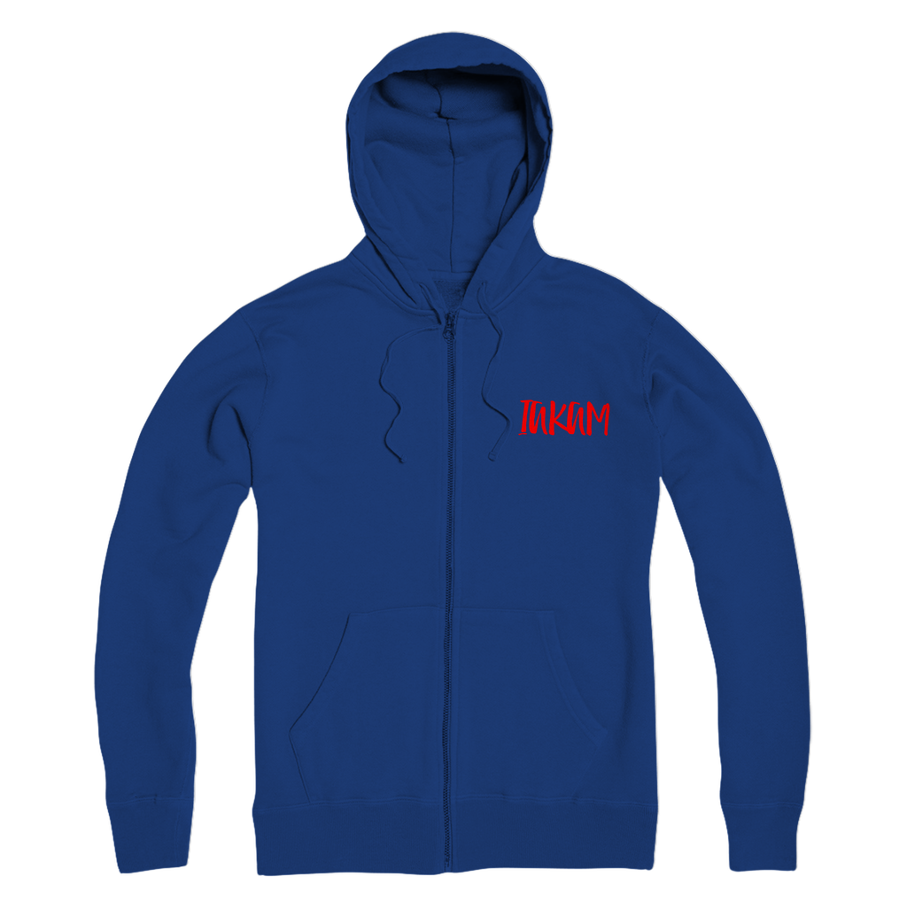 IAKAM Red Premium Adult Zip Hoodie - IAKAM