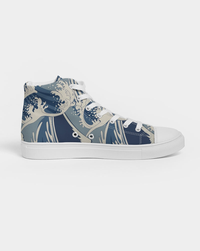Waves Women's Hightop Canvas Shoe - IAKAM
