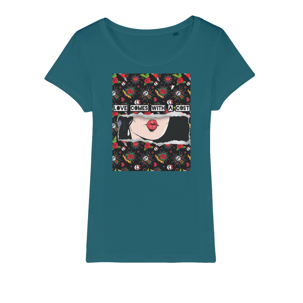 Love Cost Organic Jersey Womens T-Shirt - IAKAM