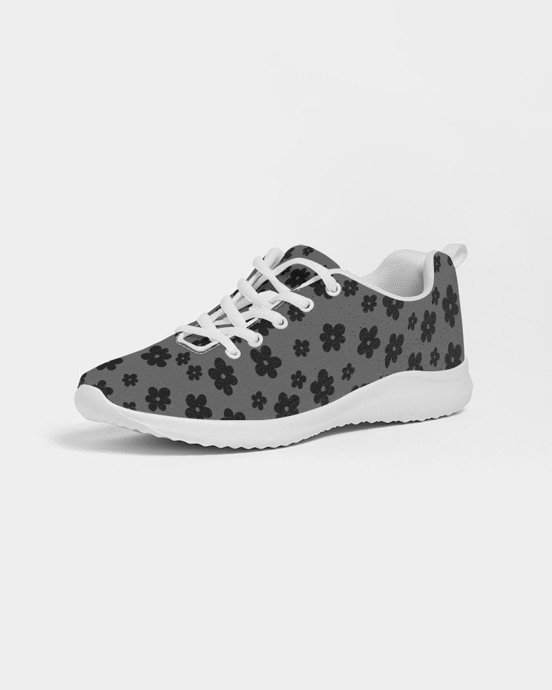 Flower Pattern Women's Athletic Shoe - IAKAM