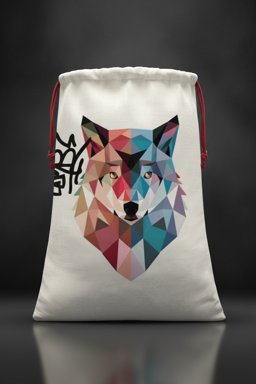 Vibes Linen Drawstring Sack - IAKAM