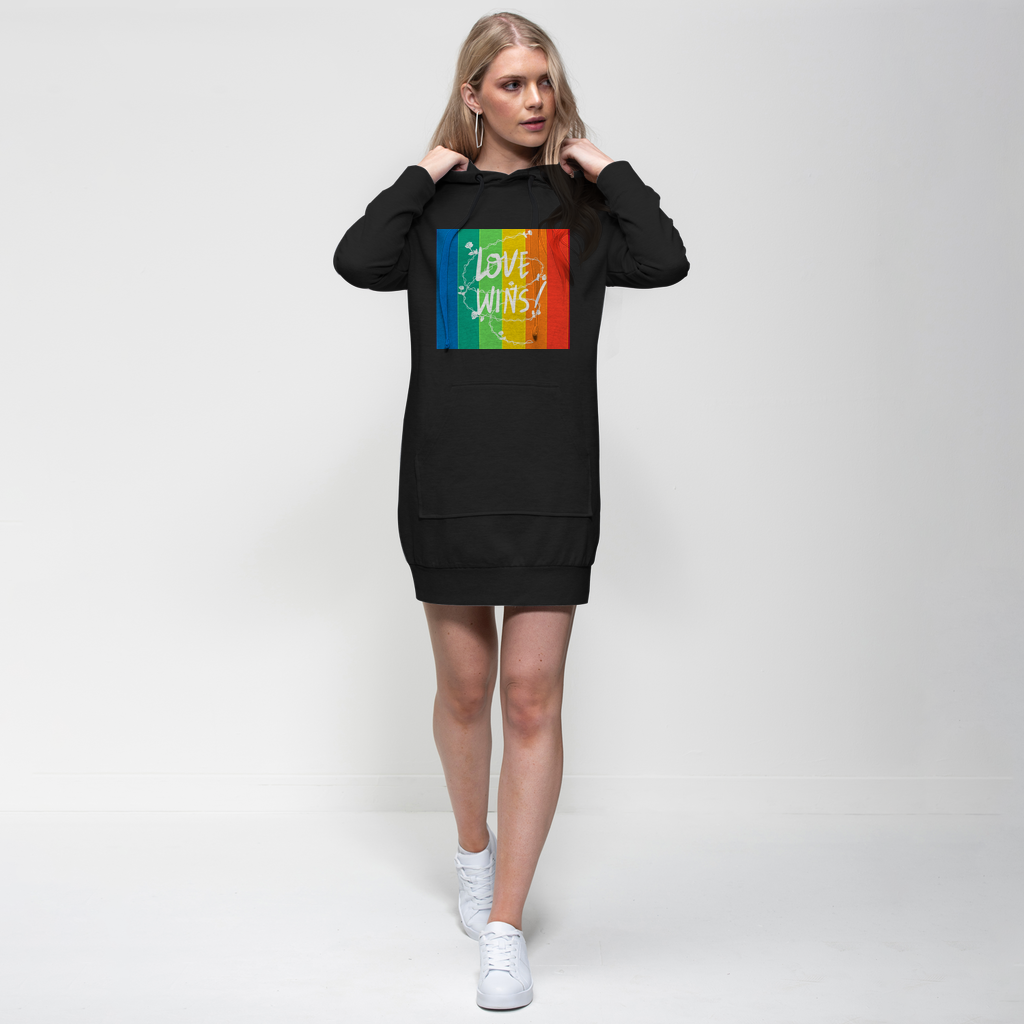 Love Wins  Please Hoodie Dress - IAKAM