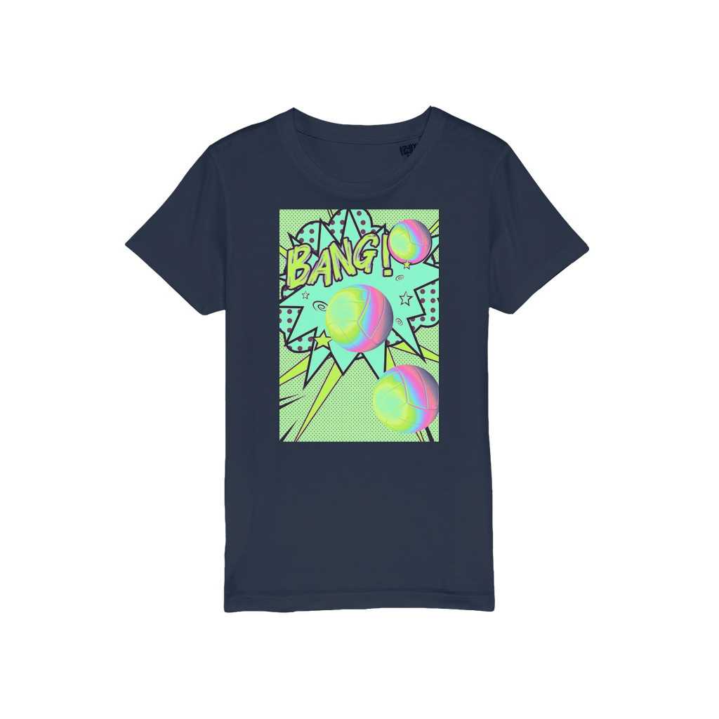 Volley Ball Organic Jersey Kids T-Shirt - IAKAM