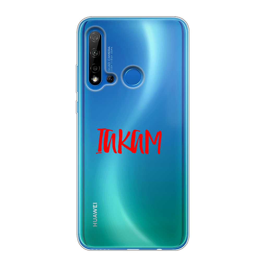 IAKAM Red Back Printed Transparent Soft Phone Case - IAKAM