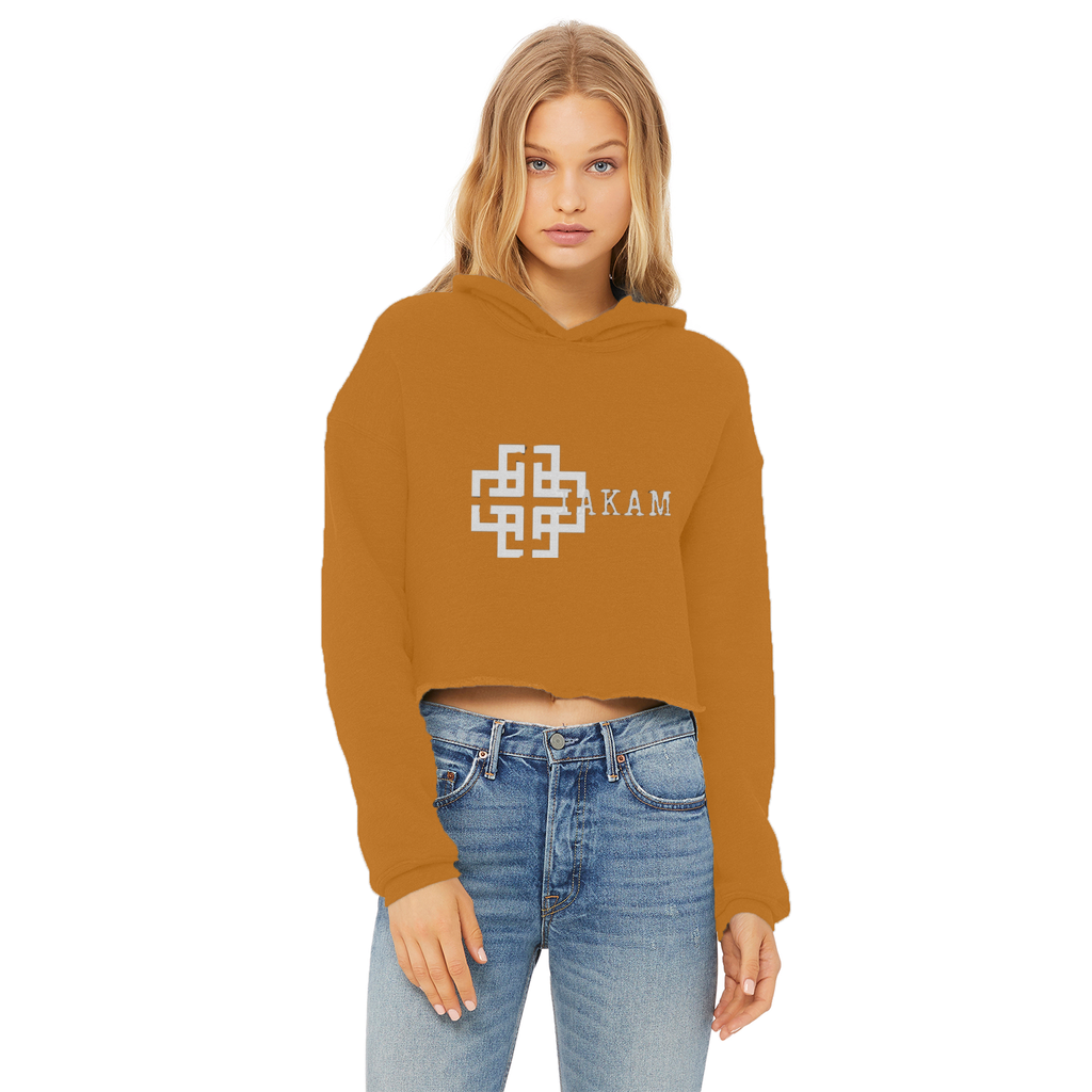 KAM S9 Hoodie Ladies Cropped Raw Edge Hoodie - IAKAM
