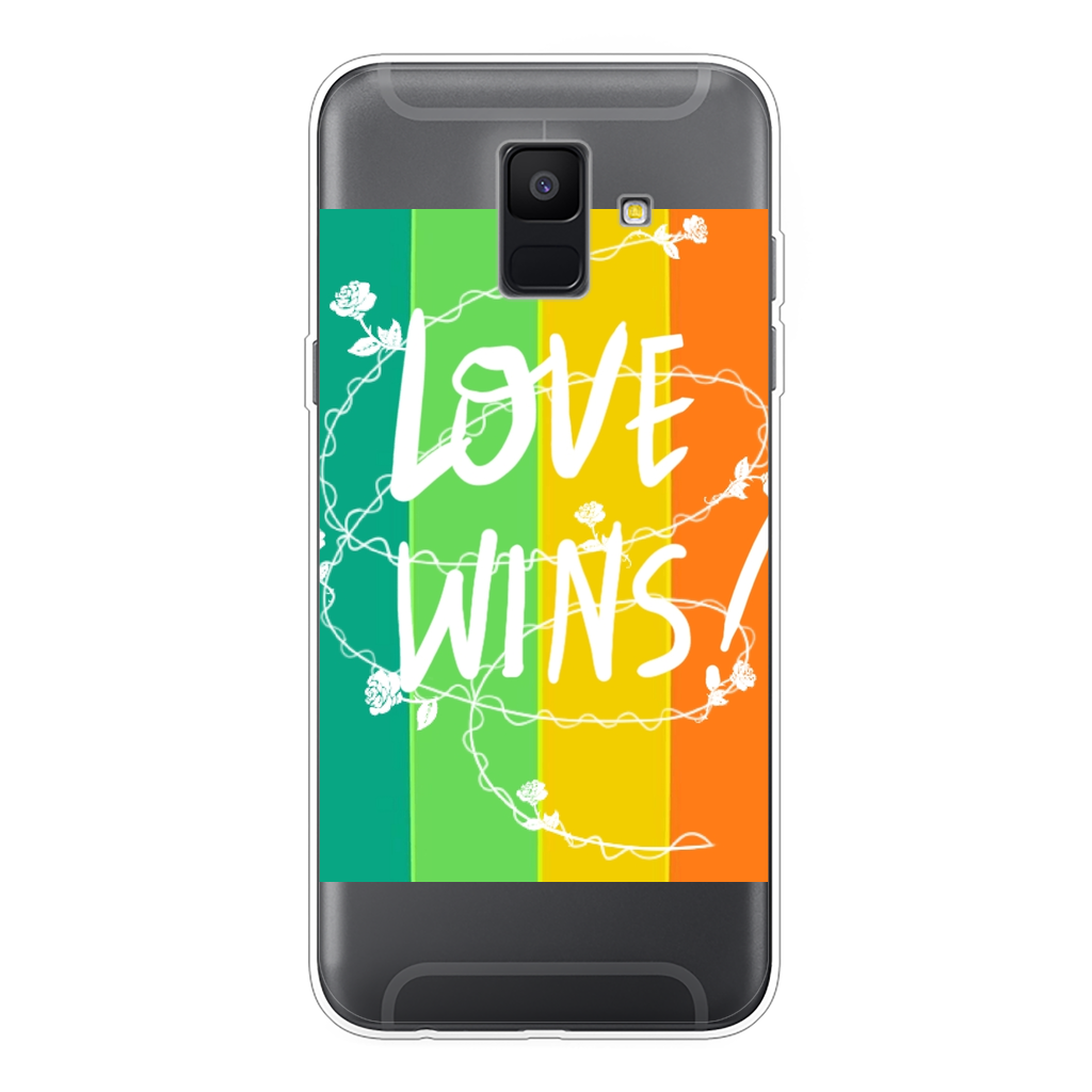 Love Wins Back Printed Transparent Soft Phone Case - IAKAM