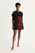 IAKAM  Red Women's Open Shoulder Dress