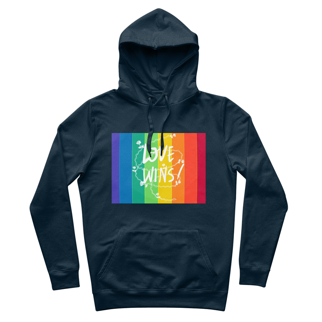Love Wins 100% Organic Cotton Hoodie - IAKAM