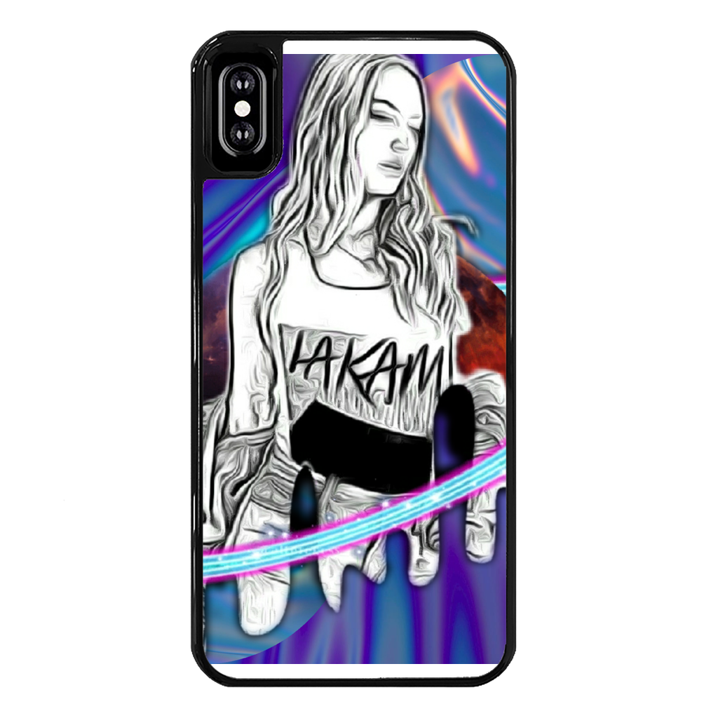Outerspace3 Back Printed Black Hard Phone Case - IAKAM