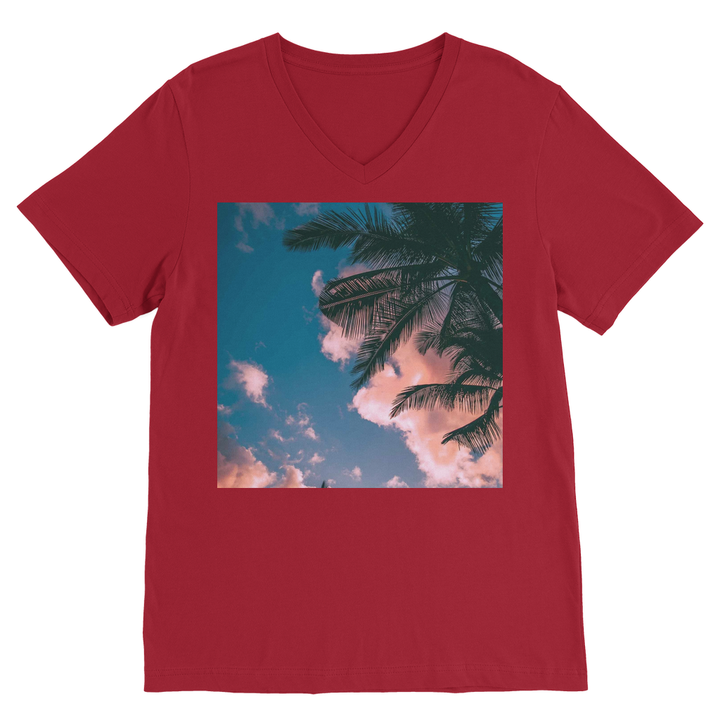 Tropical Premium V-Neck T-Shirt - IAKAM