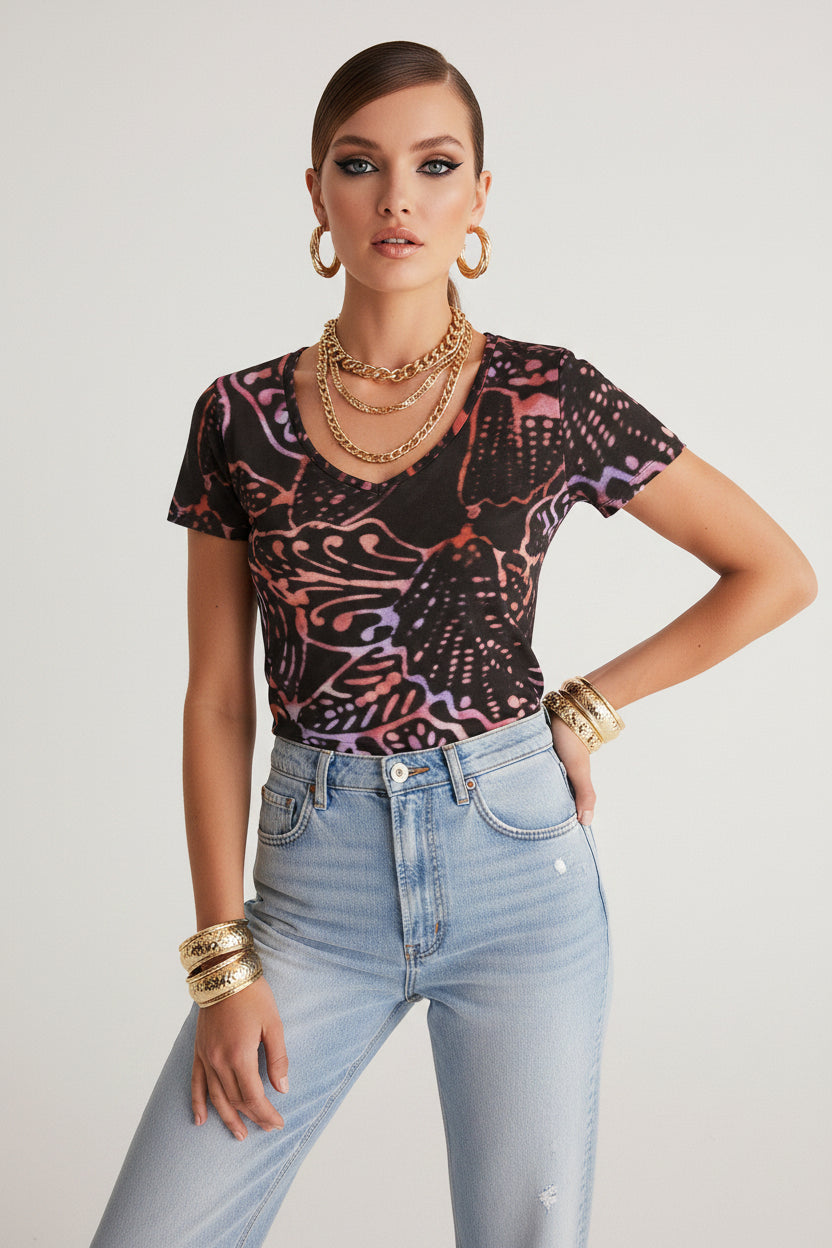 Lady Women's V-Neck Tee - IAKAM