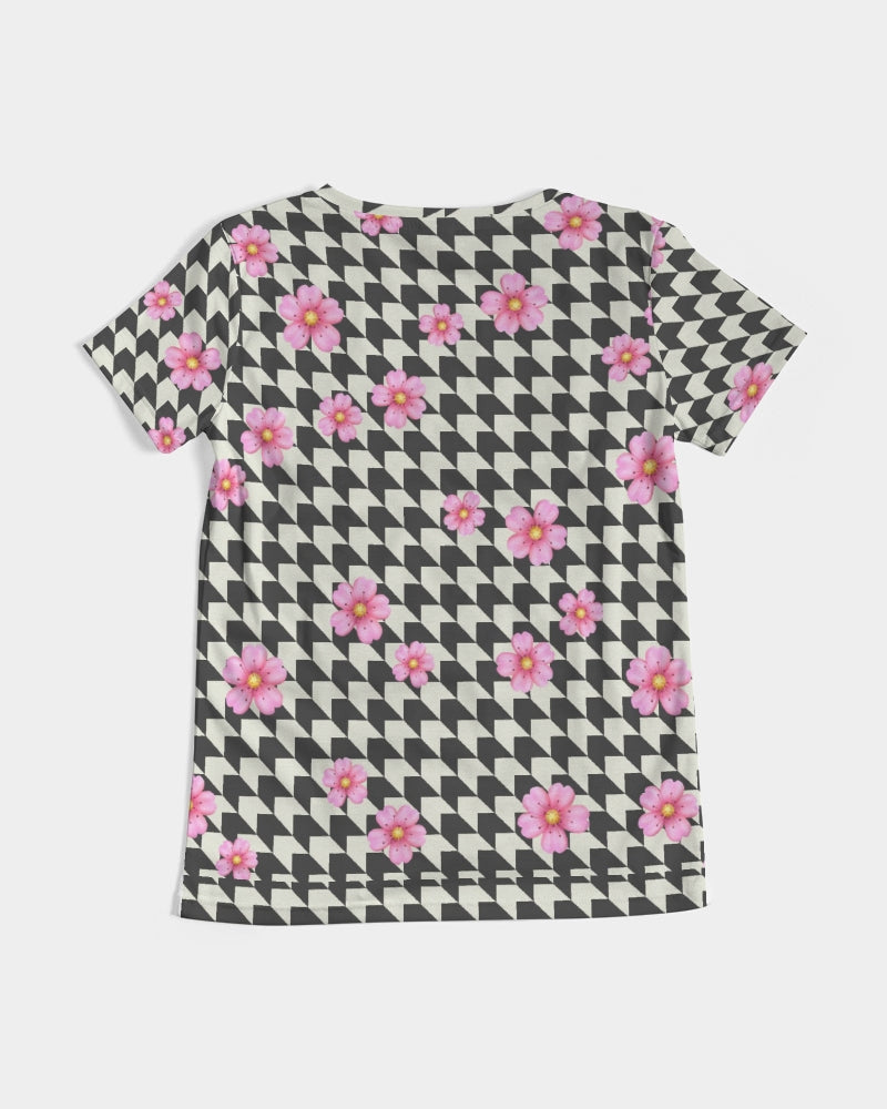 Racers Women's All-Over Print V-Neck Tee - IAKAM