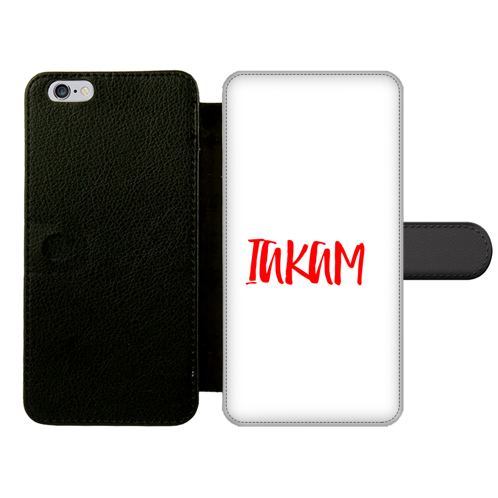 IAKAM Red Front Printed Wallet Cases - IAKAM