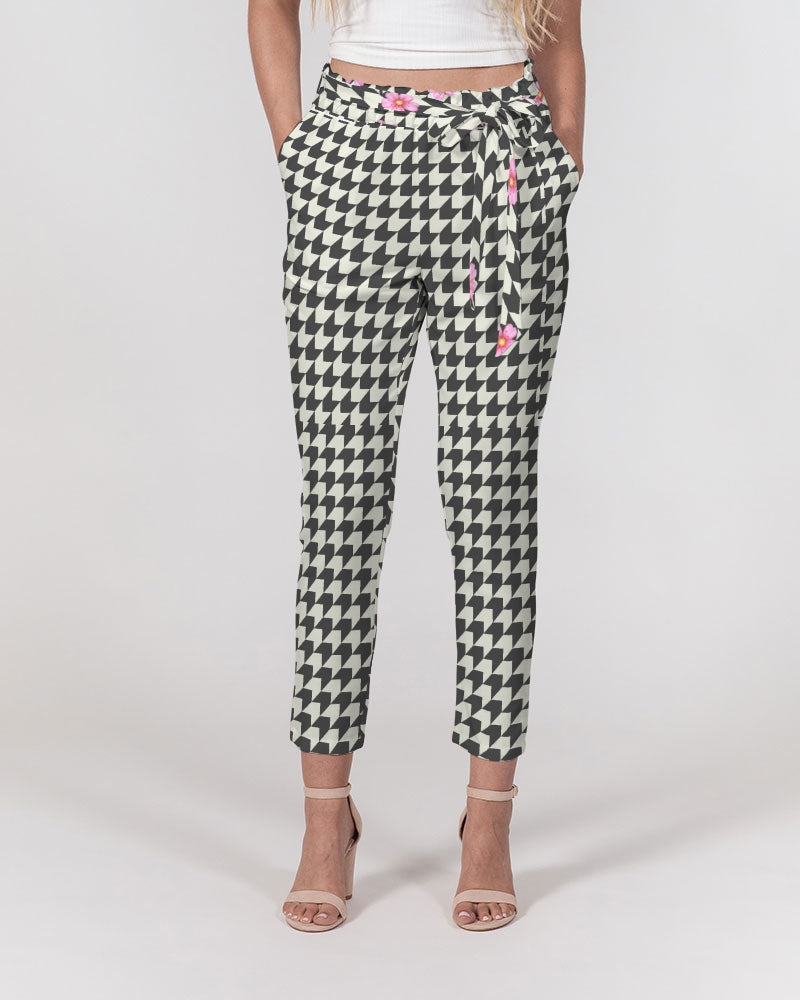 Racers Women's  Belted Tapered Pants - IAKAM