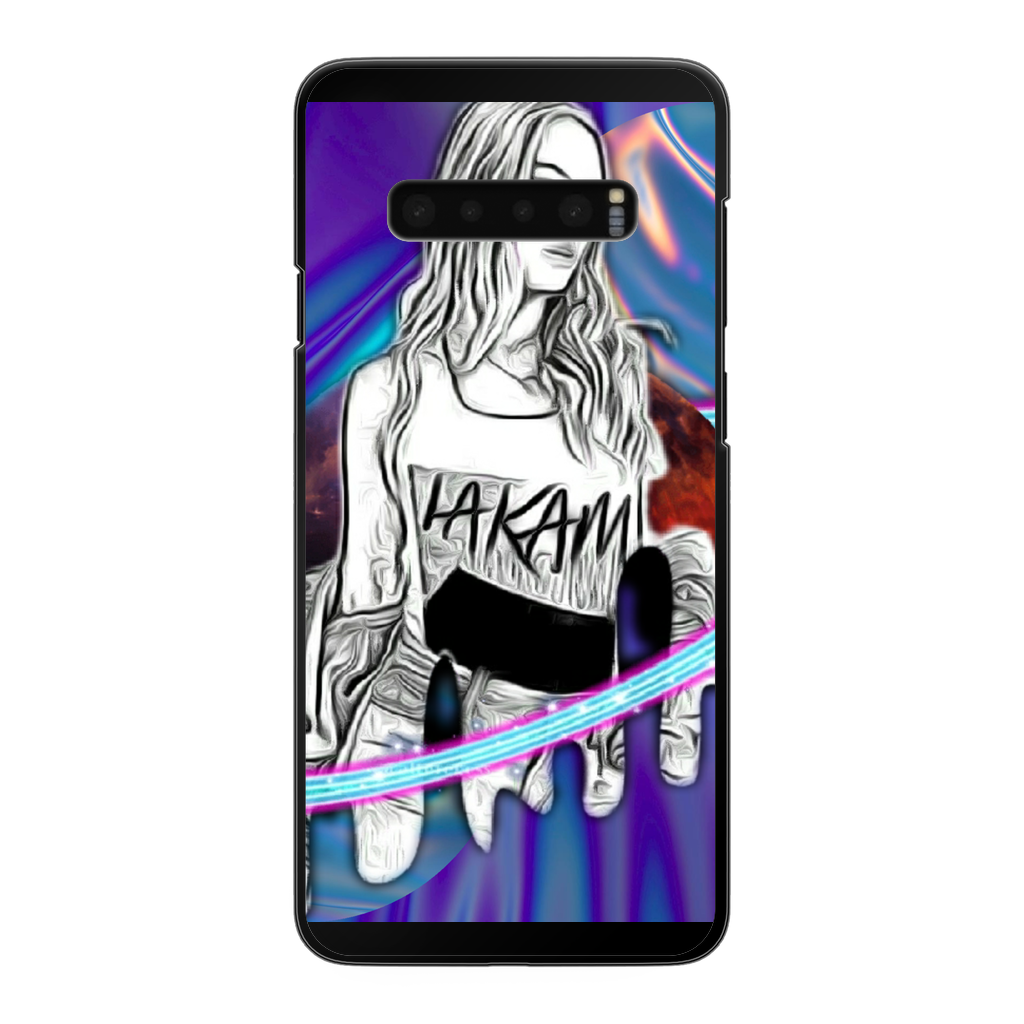 Outerspace3 Back Printed Black Hard Phone Case - IAKAM