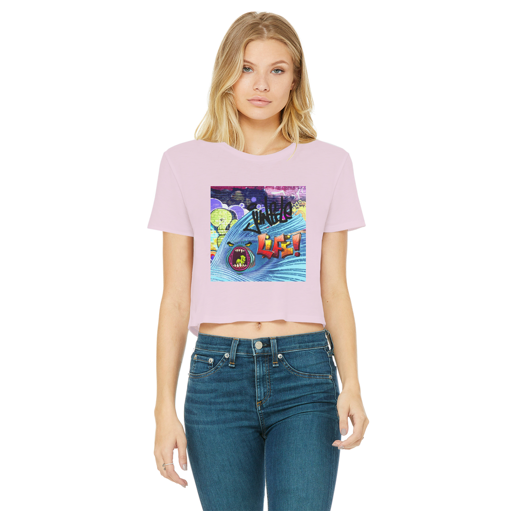 JUNGLE Classic Women's Cropped Raw Edge T-Shirt - IAKAM