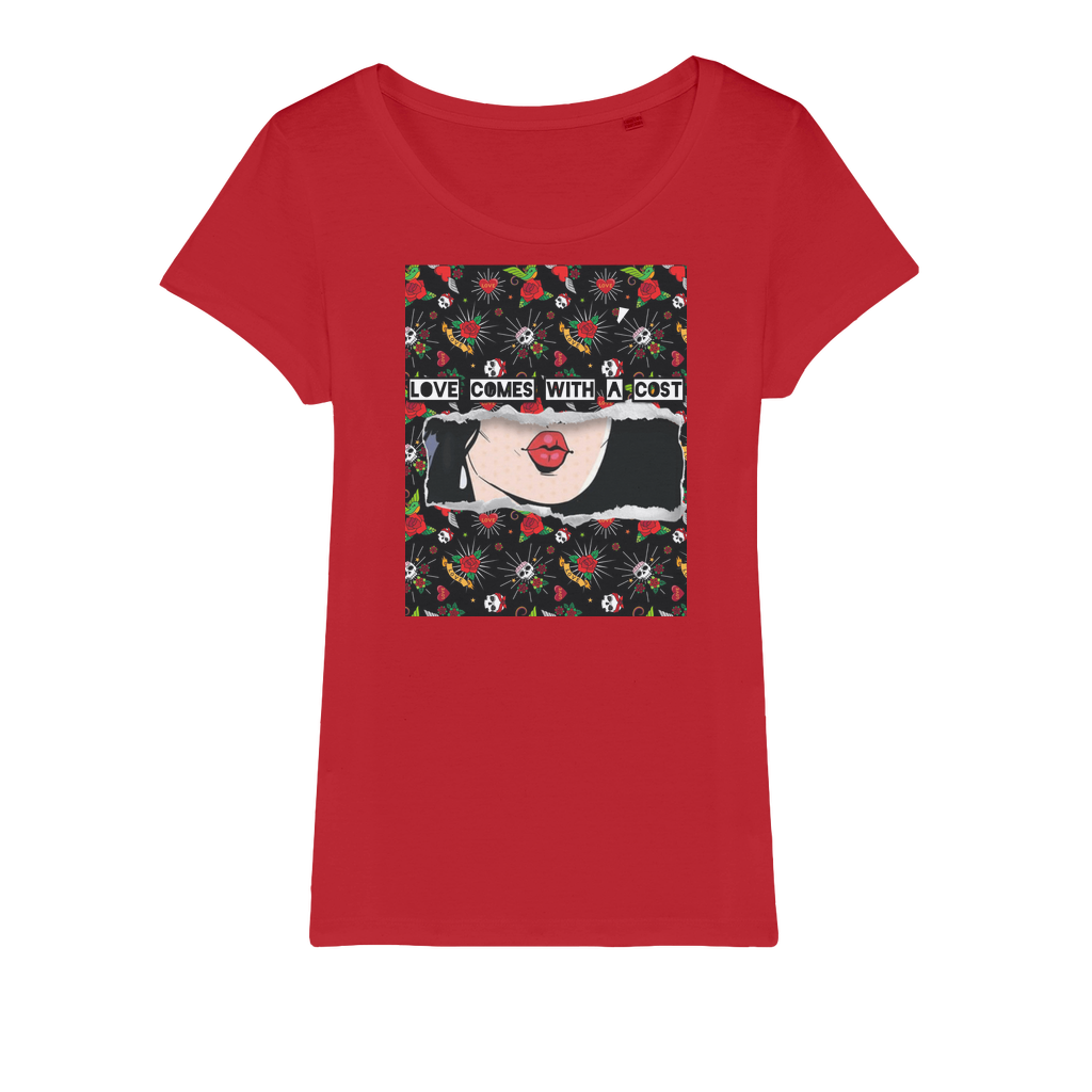 Love Cost Organic Jersey Womens T-Shirt - IAKAM