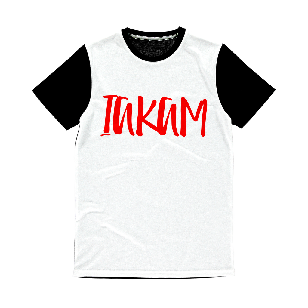 IAKAM Red Classic Sublimation Panel T-Shirt - IAKAM