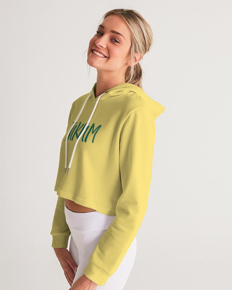 Yella Day Women's Cropped Hoodie - IAKAM
