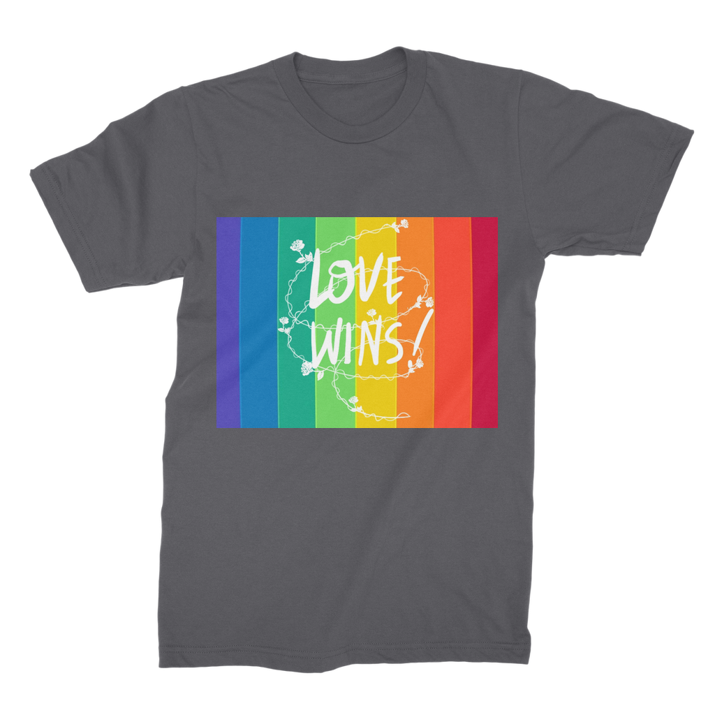 Love Wins Premium Jersey Men's T-Shirt - IAKAM