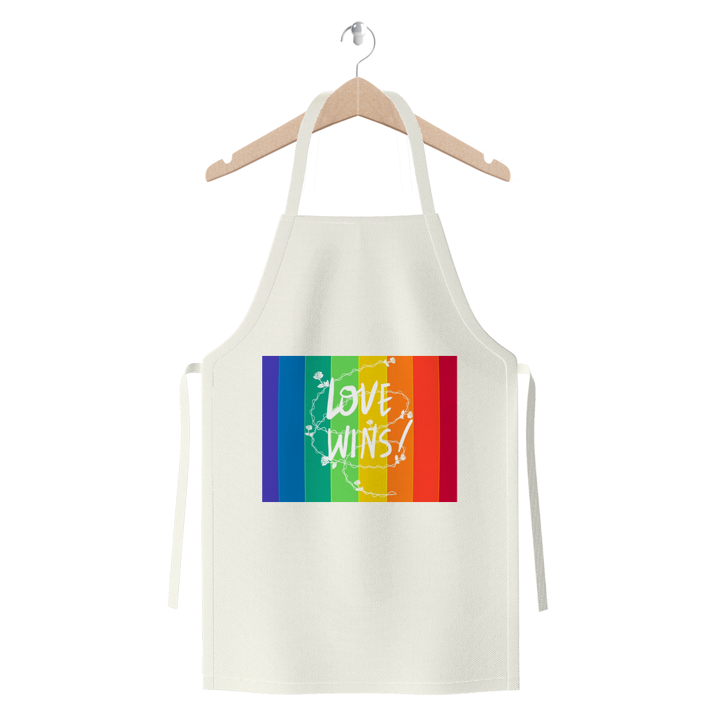 Love Wins Premium Jersey Apron - IAKAM