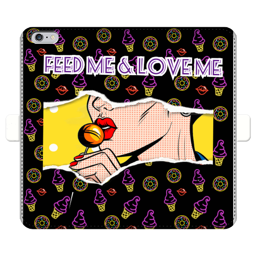 Feed Me Love Me Fully Printed Wallet Cases - IAKAM
