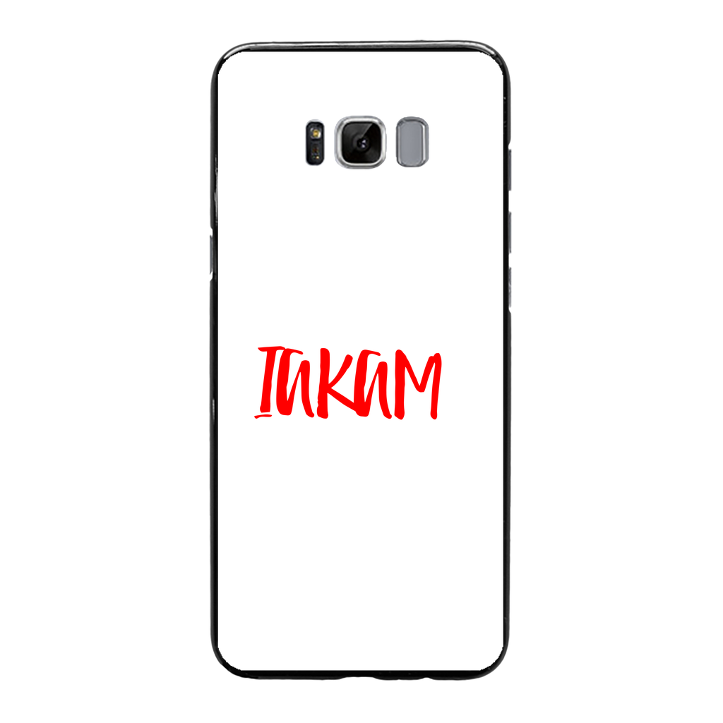 IAKAM Red Back Printed Black Soft Phone Case - IAKAM