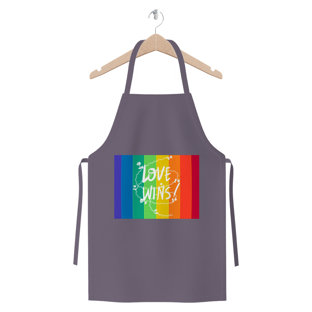 Love Wins Premium Jersey Apron - IAKAM