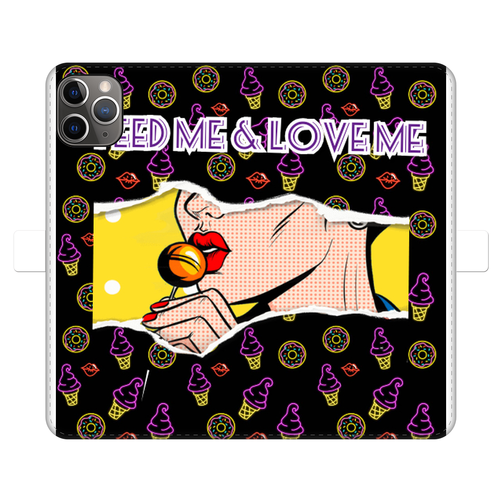 Feed Me Love Me Fully Printed Wallet Cases - IAKAM