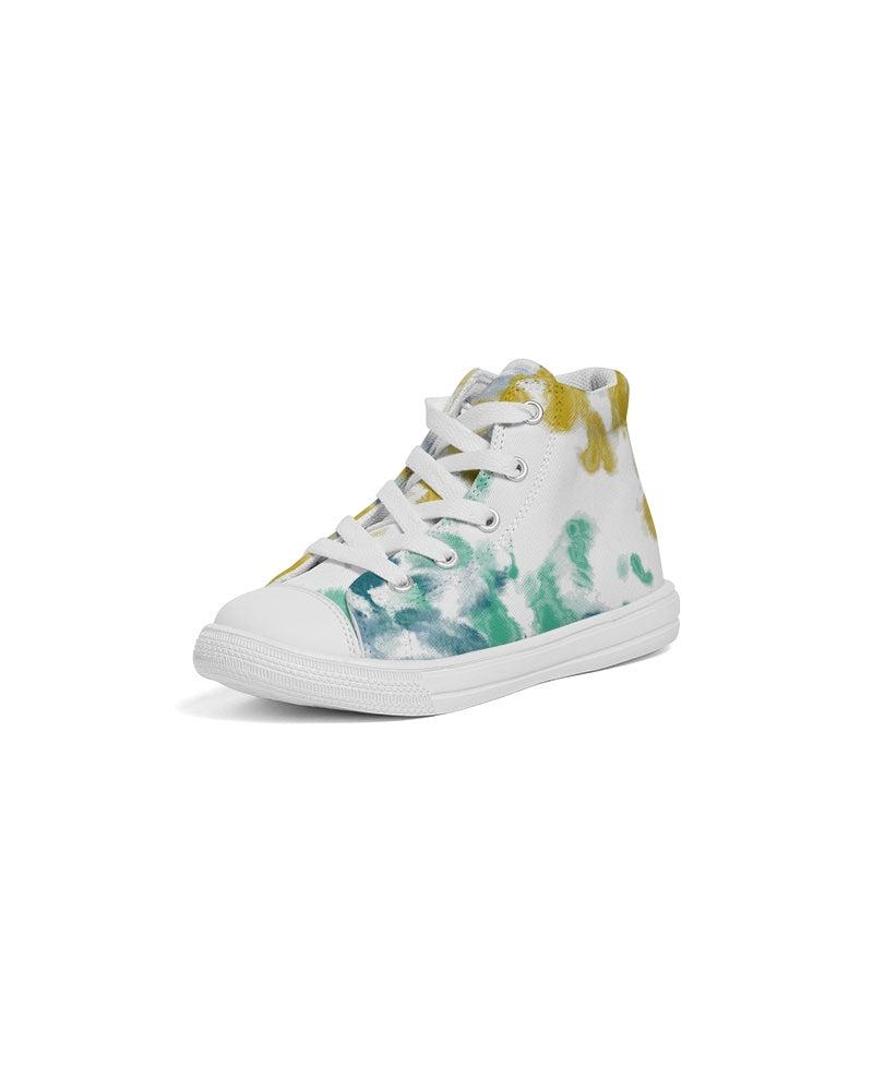 Abstracts  Kids Hightop Canvas Shoe - IAKAM
