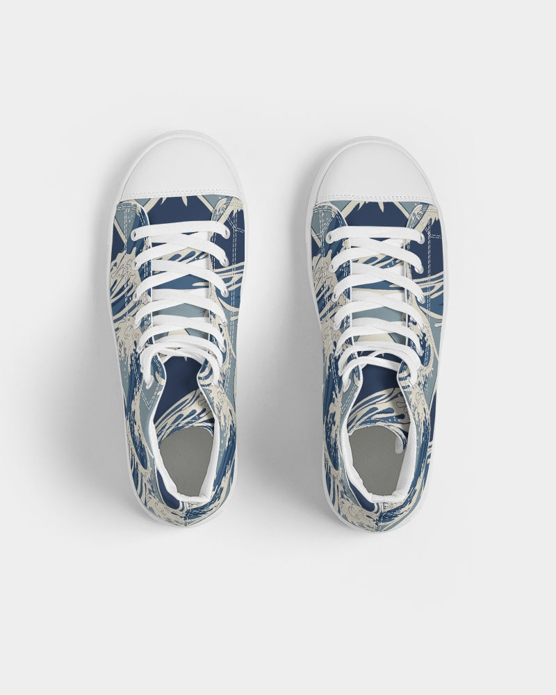 Waves Women's Hightop Canvas Shoe - IAKAM