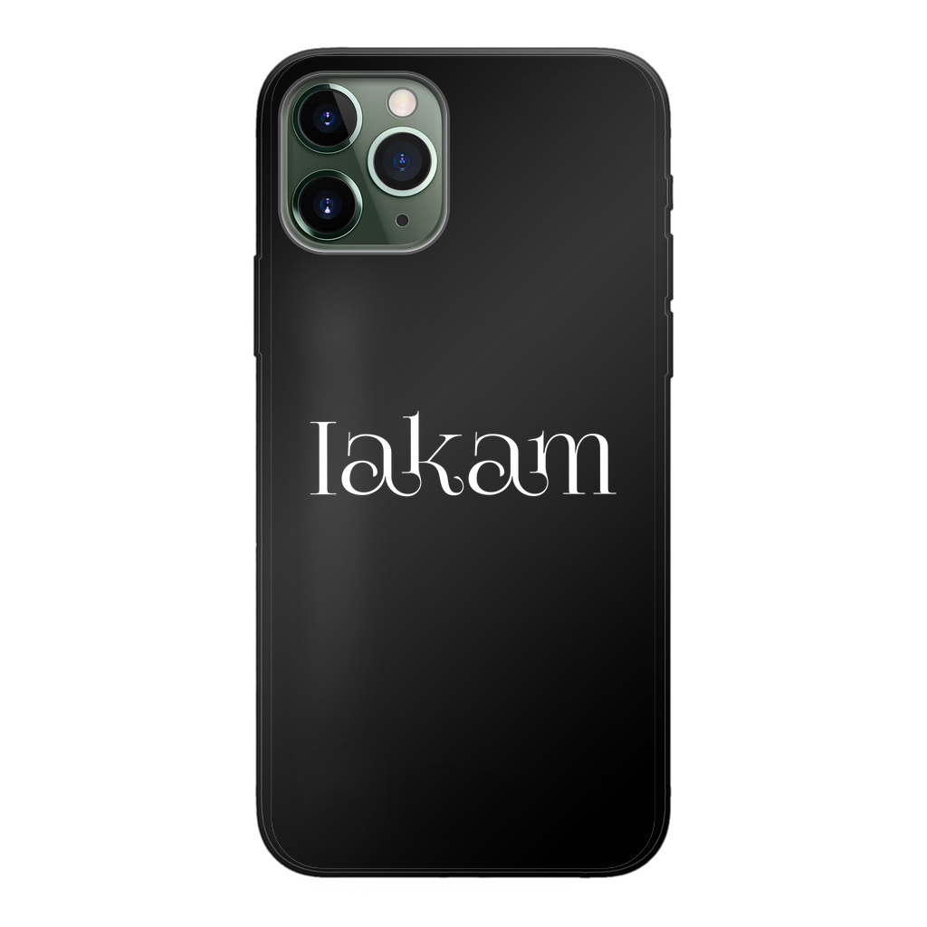 Iakam collec Back Printed Black Soft Phone Case - IAKAM