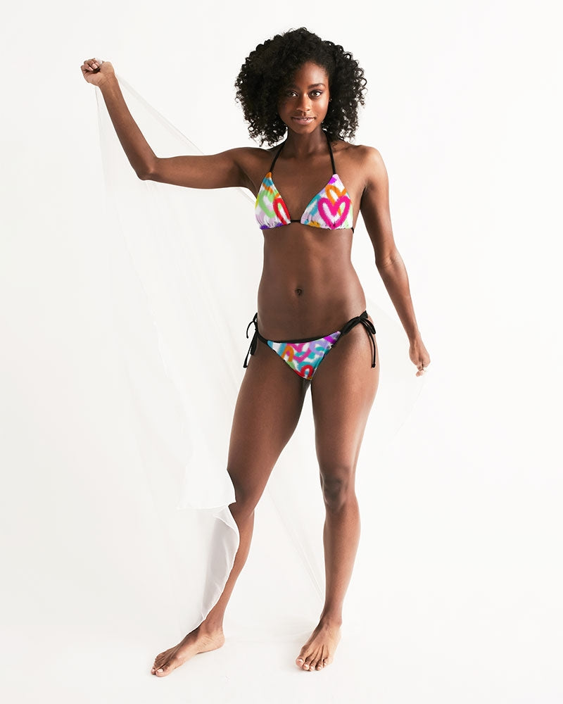 Heartful Women's Triangle String Bikini - IAKAM