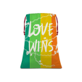 Love Wins Linen Drawstring Sack - IAKAM