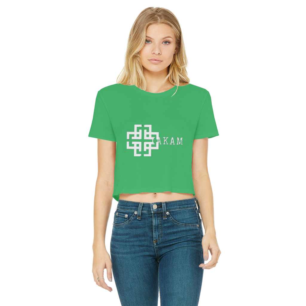 KAM S9 Classic Women's Cropped Raw Edge T-Shirt - IAKAM