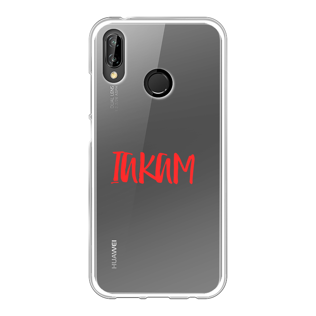 IAKAM Red Back Printed Transparent Soft Phone Case - IAKAM
