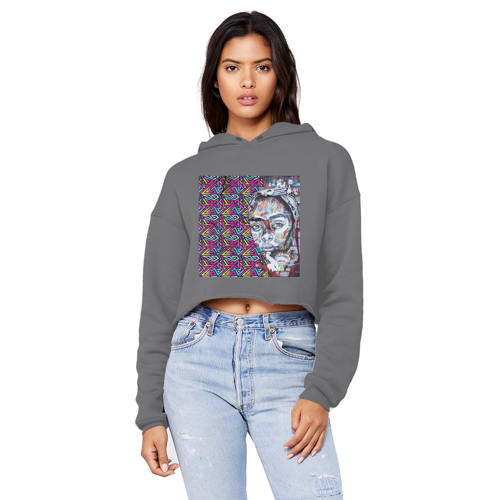 Beauty Unisex Cropped Raw Edge Boyfriend Hoodie - IAKAM