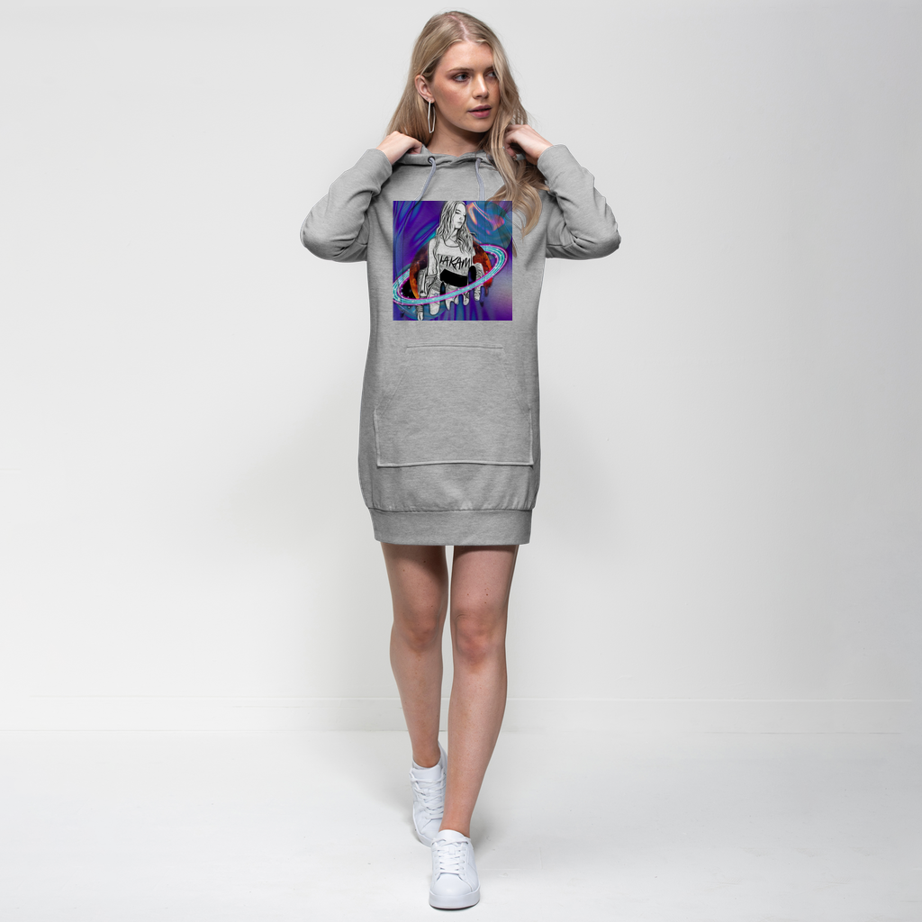 Outerspace3  Please Hoodie Dress - IAKAM