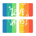 Love Wins Coasters Pack of Four - IAKAM