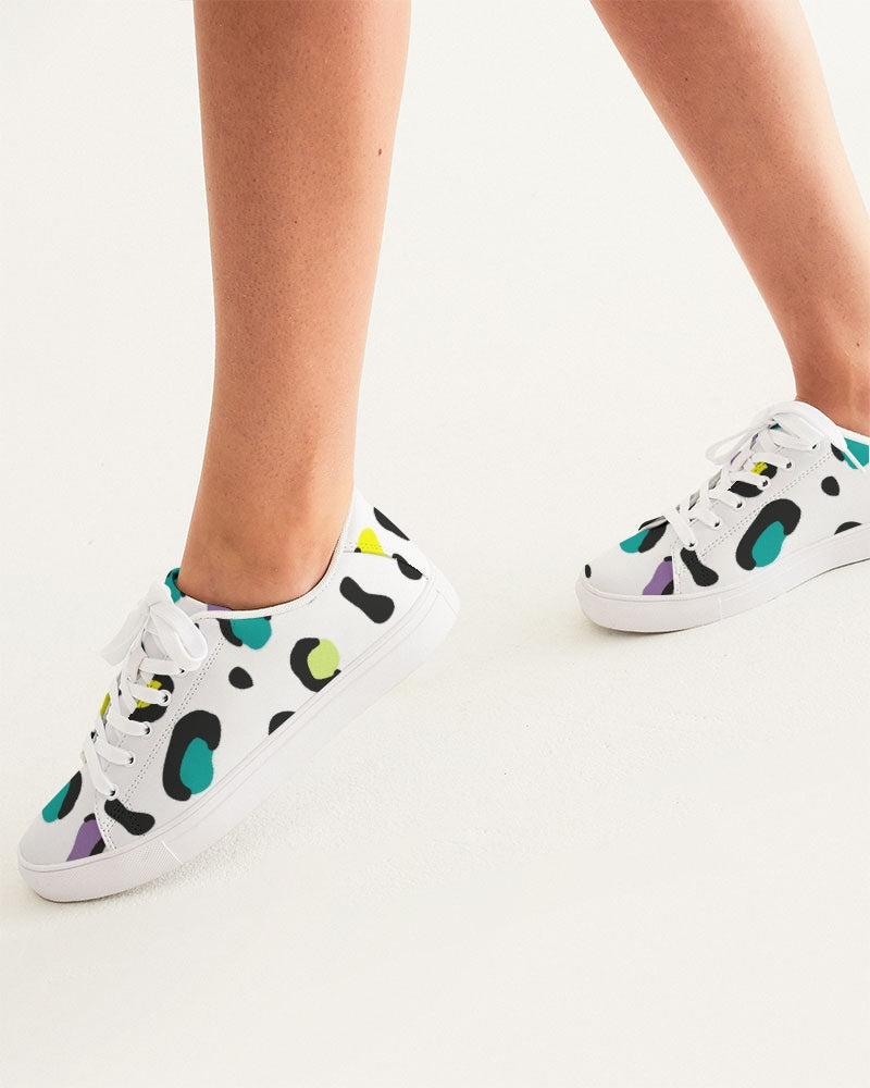 Bedrock Women's Faux-Leather Sneaker - IAKAM