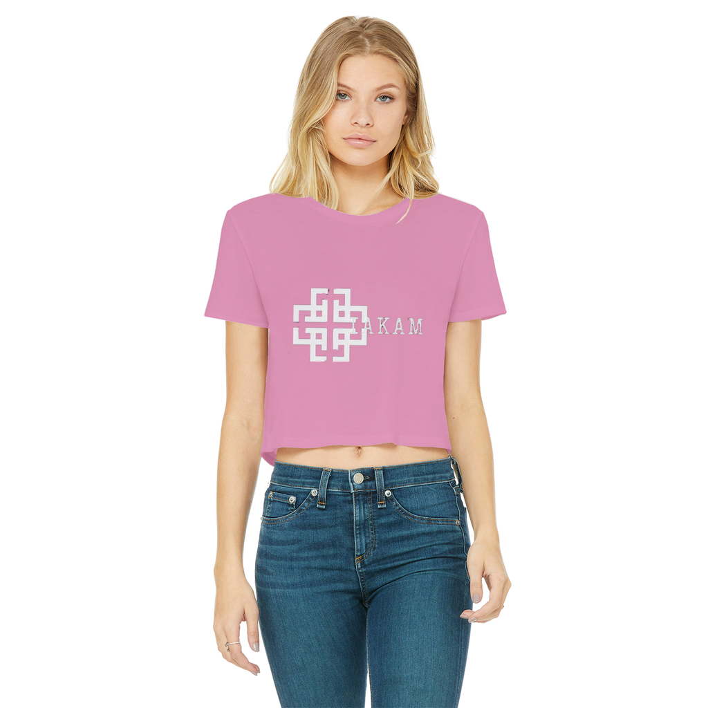 KAM S9 Classic Women's Cropped Raw Edge T-Shirt - IAKAM