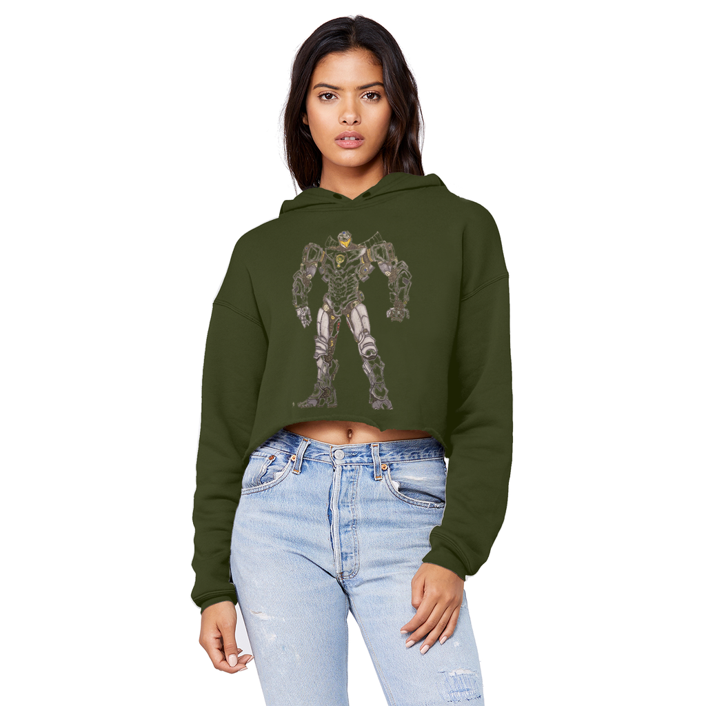Rimitron Unisex Cropped Raw Edge Boyfriend Hoodie - IAKAM